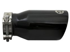 Alternative view of aFe MACH Force-Xp Universal 409 SS Single-Wall Clamp-On Exhaust Tip - Black
