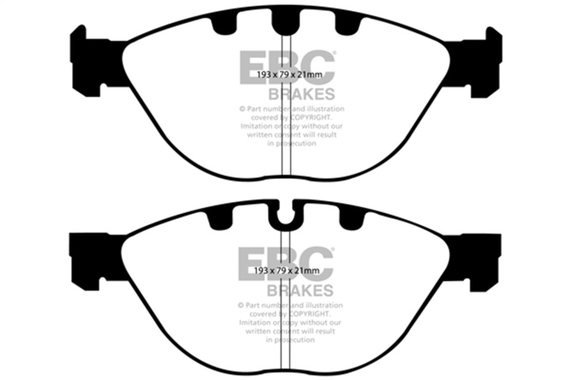EBC 06-10 BMW M5 5.0 (E60) Bluestuff Front Brake Pads - Image 2