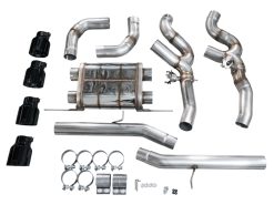 AWE Tuning 20-25 BMW X3 M/M Comp (F97) AWD SwitchPath Axle-Back Exhaust - Diamond Black Tips - Image 8