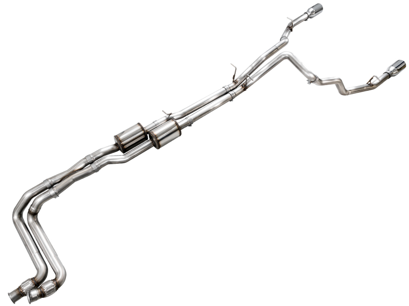 AWE Tuning 25+ RAM 1500 3.0TT 0FG Cat-Back Touring Exhaust - Chrome Silver Tips - Image 9