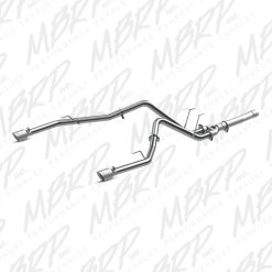 MBRP 2014 Dodge Ram 1500 3.0L EcoDiesel 2.5in Filter Back Exhaust Dual Split Rear Exit Alum - Image 3