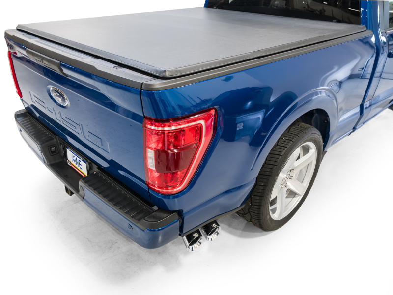 AWE Tuning 21-25 Ford F150 (14th Gen Reg Cab) Cat-Back Exhaust - 4.5in Dual Side Exit Chrome Tips - Image 6