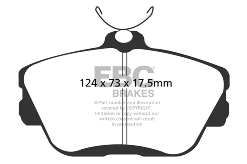 EBC 96-98 Ford Thunderbird 3.8 Sport Yellowstuff Front Brake Pads - Image 2