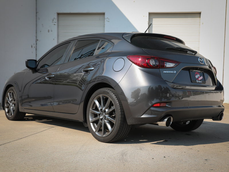 aFe Takeda 2-1/2in 304 SS Axle-Back Exhaust w/ Polished Tips 14-18 Mazda 3 L4 2.0L/2.5L - Image 5