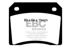 Alternative view of EBC 67-74 Ac 428 7.0 Yellowstuff Rear Brake Pads