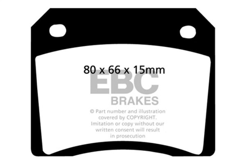 EBC 67-74 Ac 428 7.0 Yellowstuff Rear Brake Pads - Image 2