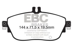 Alternative view of EBC 13+ Mercedes-Benz CLA250 2.0 Turbo Yellowstuff Front Brake Pads