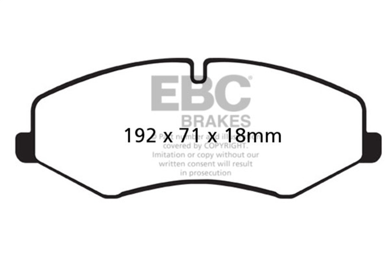 EBC 10-14 Land Rover LR4 5 Yellowstuff Front Brake Pads - Image 2