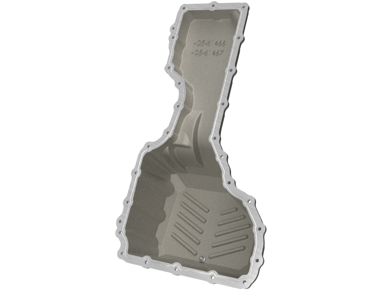 aFe GM Diesel Trucks 20-25 V8-6.6L L5P POWER Street Series Engine Oil Pan Raw w/ Machined Fins - Image 4