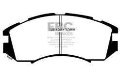 Alternative view of EBC 92-96 Subaru Impreza 1.8 (2WD) (13in Wheels) Yellowstuff Front Brake Pads