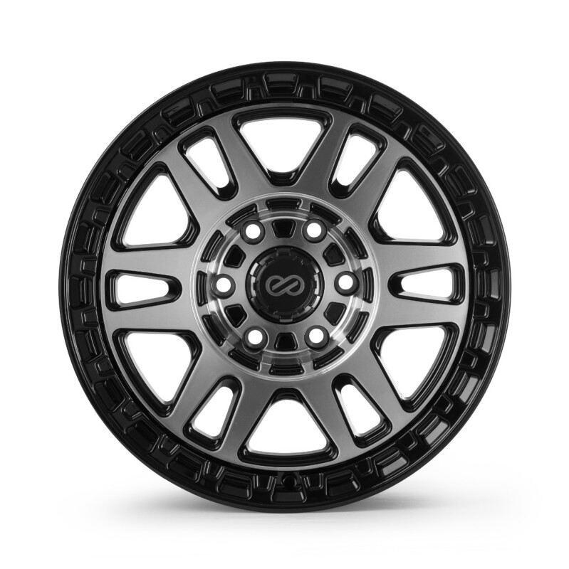Enkei Trail-Tracker 18x9 / 6x139.7 BP / ET42 / 106.1mm Bore - Matte Black Machined Wheel
