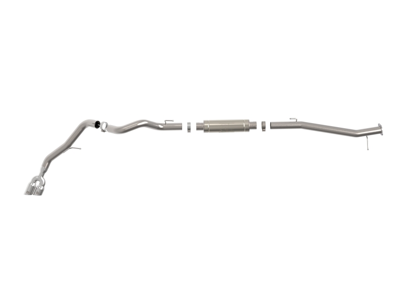 aFe Vulcan Series 3in Stainless Rear-Side Exit Exhaust Sys Polished Ford Ranger Raptor 22-26 L4-2.0L - Image 3
