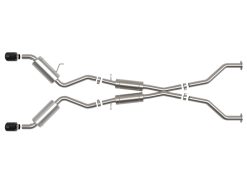 Alternative view of aFe Takeda Cat-Back Exhaust System Nissan 370Z 09-20 V6-3.7L- Black Tip