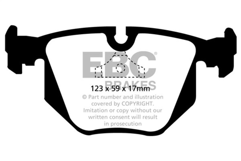 EBC 94-99 BMW M5 3.8 (E34) Yellowstuff Rear Brake Pads - Image 2