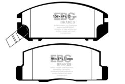 Alternative view of EBC 99-02 Toyota MR2 1.8 Yellowstuff Rear Brake Pads