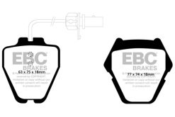 Alternative view of EBC 99-01 Audi A6 Quattro 2.7 Twin Turbo Sedan (8 Pad Set) Yellowstuff Front Brake Pads