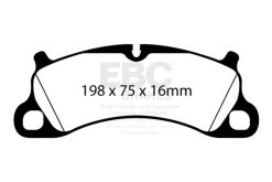 Alternative view of EBC 12-15 Porsche 911 (991) Carrera S 3.8L (Cast Iron Rotor Only) Bluestuff Front Brake Pads
