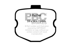 Alternative view of EBC 10-13 Chevrolet Corvette (C6) 6.2 Grand Sport Yellowstuff Front Brake Pads