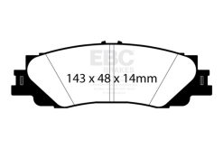 EBC 2022+ Lexus LX600 3.5TT Greenstuff Rear Brake Pads