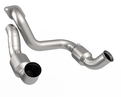 Kooks 20-22 Ford F250 7.3L V8 / Ford F350 7.3L V8 3in SS High Output Green Catted Connecting Pipes - Image 3