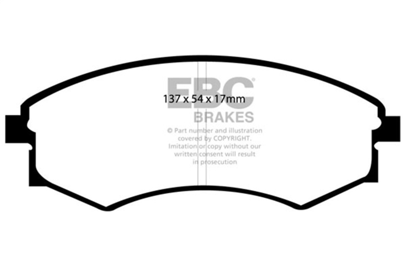 EBC 99-01 Hyundai Elantra 2.0L Bluestuff Front Brake Pads - Image 4
