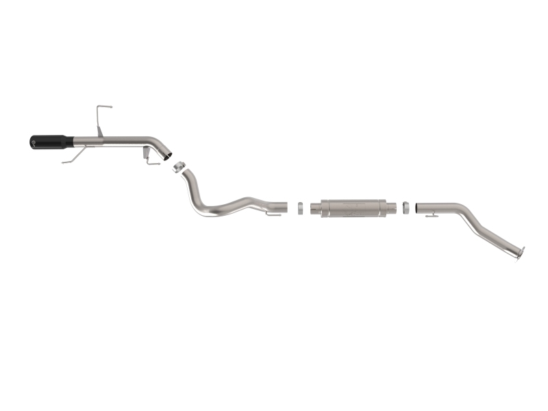 aFe 22-26 Toyota Land Cruiser (J300) Vulcan Series 3in Stainless Steel Exhaust System w/ Black Tip - Image 3