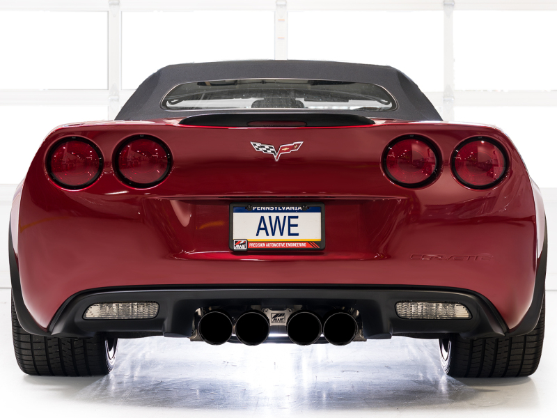 AWE Tuning 09-13 Chevrolet Corvette 6.2L Track Edition Axle-Back Exhaust w/ Diamond Black Tips - Image 4