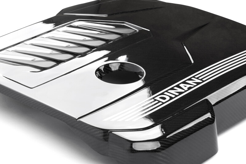 Dinan 19-26 BMW B58D (G01/G02/G20/G22/G23/G26/G42) Gloss Carbon Fiber Engine Cover w/Matte Accents - Image 4
