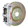 Brembo 10-15 Camaro V6 Front GT BBK 6 Piston Cast 355x32 1pc Rotor Slotted Type-1-Silver