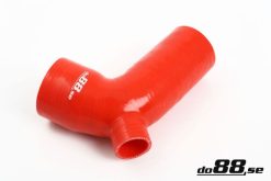 do88 Volvo 850/S70/V70 Intercooler Outlet Hose w/25mm BOV Connection Red