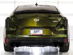 AWE Tuning 2021+ Cadillac CT4-V Blackwing SwitchPath Exhaust - Diamond Black Tips - Image 4