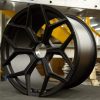 Vossen x Novitec NL4-Cl 21x13in - Centerlock - ET57 - Satin Black Lamborghini Aventador Rear Wheel