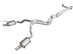 AWE Tuning 2021+ Cadillac Escalade 6.2L ESV 0FG Dual Exit Exhaust System (Reuses OE Tips)