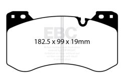 EBC Racing 2021 BMW M3/M4 (G80/G82) RP-X Race Front Brake Pads - Image 3