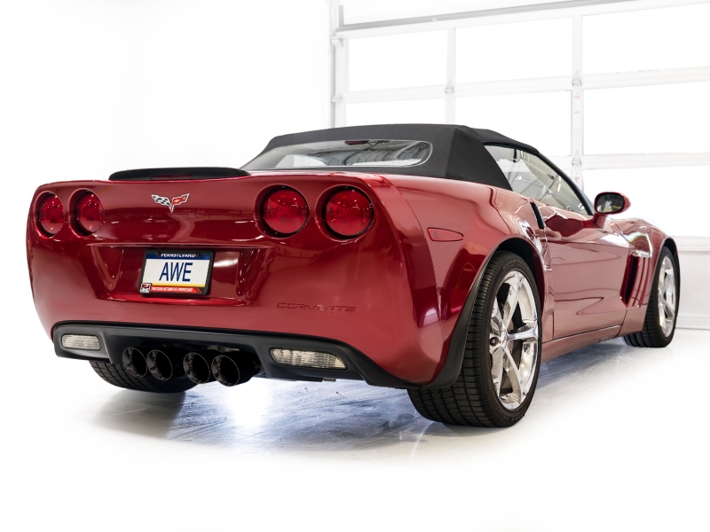 AWE Tuning 09-13 Chevrolet Corvette 6.2L Touring Edition Axle-Back Exhaust w/ Diamond Black Tips - Image 6