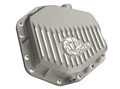 Alternative view of aFe 22-25 Ford Bronco Raptor V6 Rear Diff Cover - Raw w/ Machined Fins