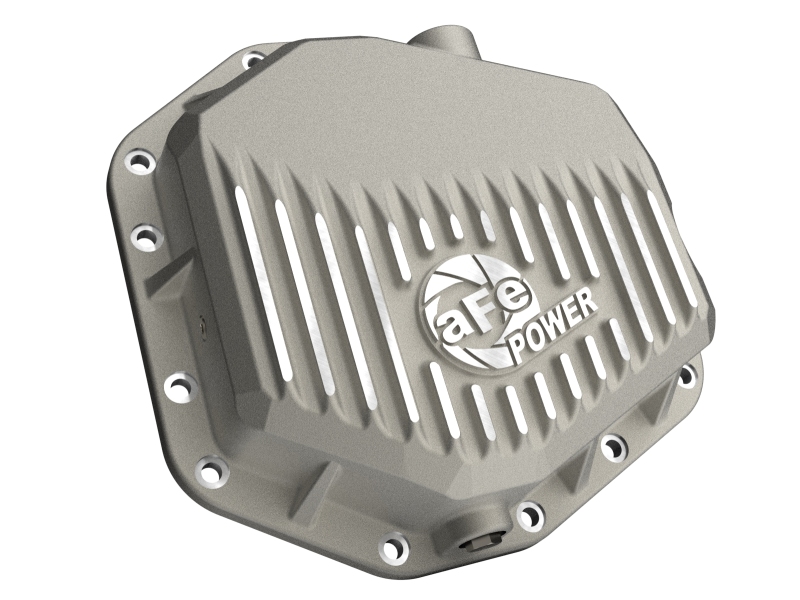 aFe 22-25 Ford Bronco Raptor V6 Rear Diff Cover - Raw w/ Machined Fins - Image 2