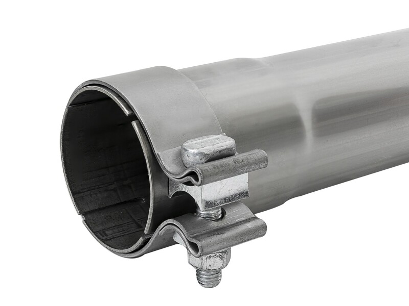aFe MACH Force-Xp Resonator Delete Pipe 3 IN Inlet/Outlet x 3 IN Dia. x 19 IN Overall L w/ Clamps - Image 4