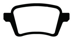 Alternative view of EBC 13+ Fiat 500L 1.4 Turbo Yellowstuff Rear Brake Pads