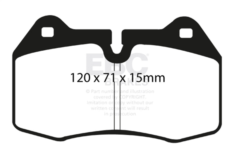 EBC 03-04 Infiniti G35 3.5 (Manual) (Brembo) Bluestuff Front Brake Pads - Image 2