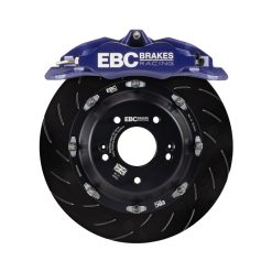 EBC Racing 01-07 Acura RSX Type-S 2.0L Blue Apollo-4 Calipers 330mm Rotors Front Big Brake Kit - Image 4
