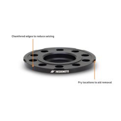 Mishimoto Wheel Spacers - 5x112 - 66.5 - 12 - M14 - Black