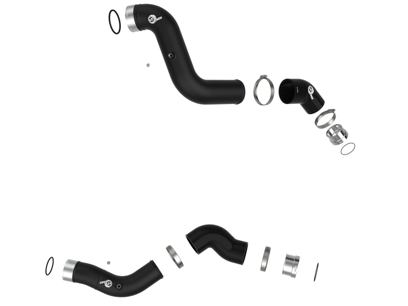 aFe 23-25 GM Colorado/Canyon L4-2.7L BladeRunner Aluminum Hot and Cold Charge Pipe Kit - Black - Image 2