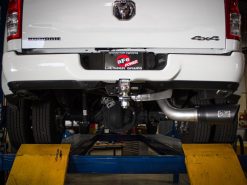aFe 19-22 Ram Diesel Trucks L6-6.7L(td) Large Bore-HD 5in 409SS DPF-Back Exhaust System w/Pol Tip - Image 4