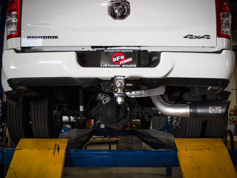 aFe 19-22 Ram Diesel Trucks L6-6.7L(td) Large Bore-HD 5in 409SS DPF-Back Exhaust System w/Pol Tip - Image 4