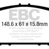 EBC Racing 13-15 Honda Accord Coupe 3.5L Front RP-X Brake Pads