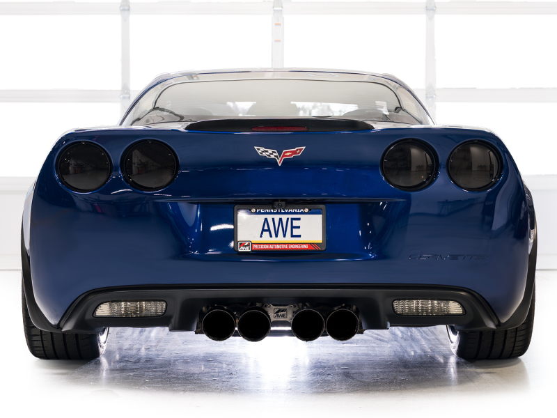 AWE Tuning C6 Chevrolet Corvette Z06/ZR1 Touring Edition Axle-Back Exhaust w/ Diamond Black Tips - Image 5