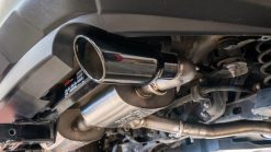 Alternative view of Borla 19-25 Toyota RAV4 (excl. Hybrid) 2.25 S-Type Cat Back Exhaust - Black Chrome