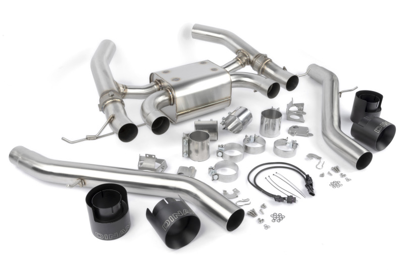 Dinan 21-27 BMW M3/M4 (G80/G82/G83) Valved Axleback Exhaust System - Black Tips - Image 13