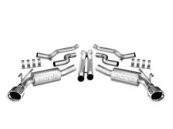 Alternative view of Borla 2010 Camaro 6.2L V8 S Type Catback Exhaust (does not work w/ factory ground affects package -